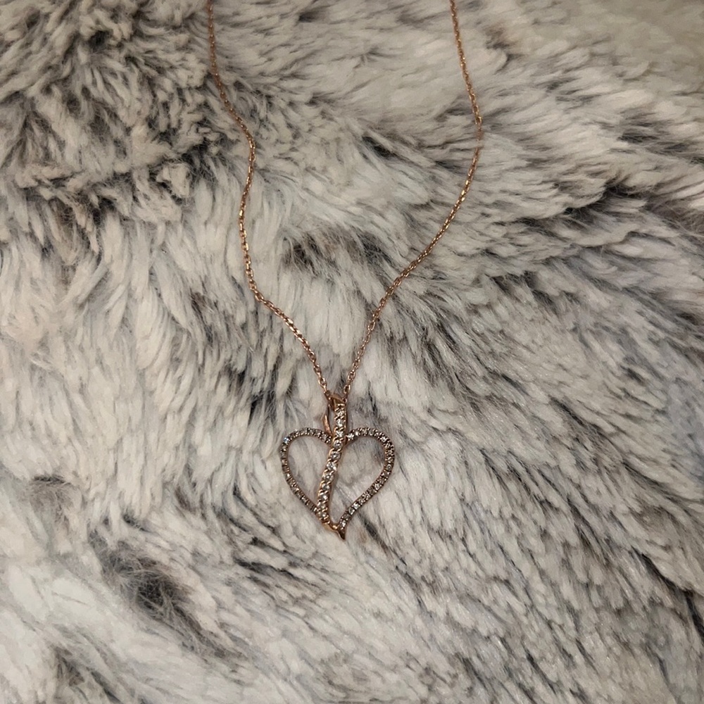 Rose Gold Heart Necklace